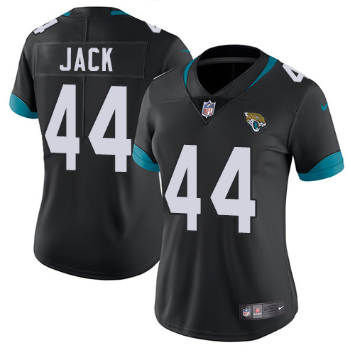 Nike Jacksonville Jaguars #44 Myles Jack Black Team Color Women Stitched NFL Vapor Untouchable Limited Jersey->women nfl jersey->Women Jersey